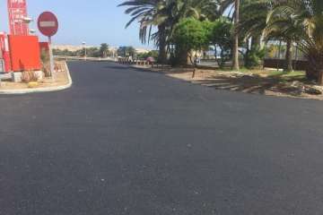 Últimas obras del plan de asfaltado del Fdcan en Telde (Foto TA)